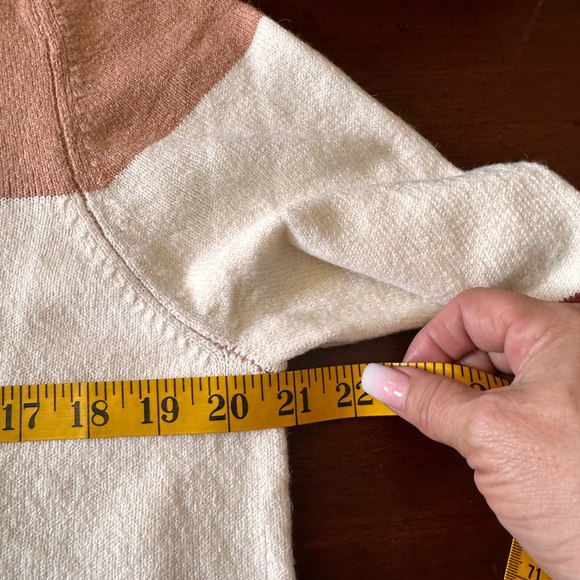 Pinque‎ by Buckle  sz large oversized poly blend crewneck striped sweater NWOT - Picture 9 of 11